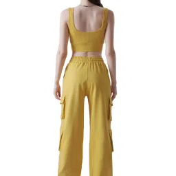 The Souled Store Yellow Sleeveless Co-Ord Set image 2