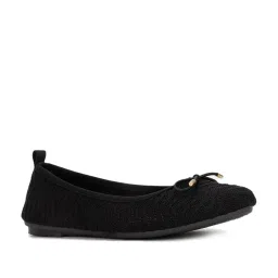 Bata Women's Black Flat Ballets image 2