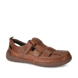 Hush Puppies by Bata Men's Brown Fisherman Sandals image 2