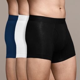 Heelium Pack Of 3 Mid-Rise Trunks DUP-P3-KEYHOLETRK-BLKWHTNB-S-picture-45