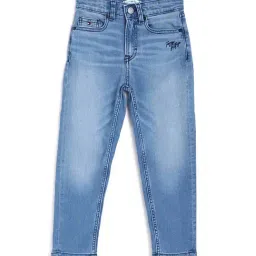 Tommy Hilfiger Kids Blue Solid Jeans-image-64
