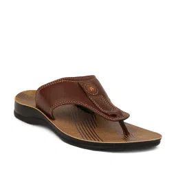 Bata Men's Brown Thong Sandals image 2