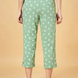 Dreamz by Pantaloons Green Cotton Printed Capris image 2