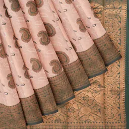 The Chennai Silks Ethnic Motifs Zari Art Silk Bhagalpuri Saree image 4