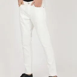 Lee White Cotton Skinny Fit Jeans image 3