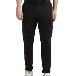 Tommy Hilfiger Black Regular Fit Cargos-image-59