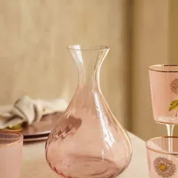 Pure Home and Living Pink Glass Decanter (0.7 L)-picture-24