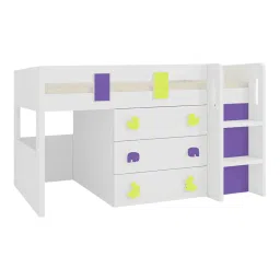 adona Sonoma Engineered Wood Drawer Storage Bed in Yellow Colour image 4