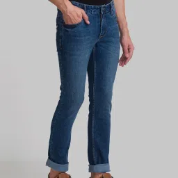 Parx Blue  Tapered Fit Jeans image 4