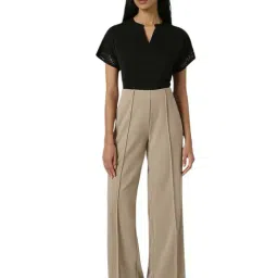 Van Heusen Khaki Plain Trousers image 4
