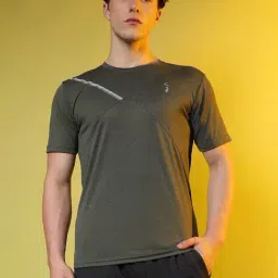 Campus Sutra Green Regular Fit Sports T-Shirt-picture-28