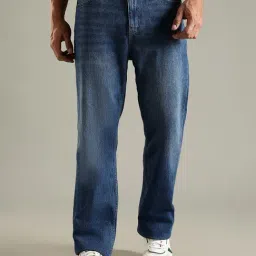 Tommy Hilfiger Blue Cotton Regular Fit Jeans-image-85