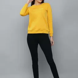 Allen Solly Yellow Regular Fit Sweatshirt image 4