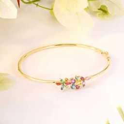 Mia by Tanishq 14k (585) Yellow Gold Bangle for Women-picture-33