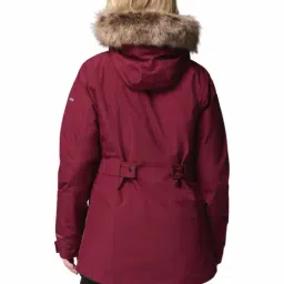 Columbia Maroon Regular Fit Hooded Jacket image 3
