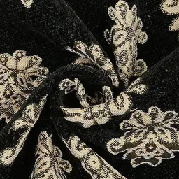 Furnishing Hut Black & Black Chenille 2 Piece Sofa Cover image 4