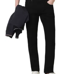Peter England Black Slim Fit Jeans-image-10