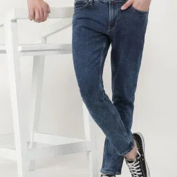 Lee Mid Indigo Cotton Skinny Fit Jeans image 5