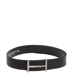 Carlton London Black Leather Waist Belt For Men-picture-23