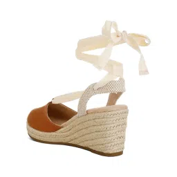 London Rag Strappy Wedge Heel Sandals - Tan image 2