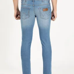 Wrangler Light Indigo Cotton Slim Fit Jeans image 2
