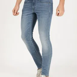 Wrangler Light Indigo Cotton Skinny Fit Jeans image 3