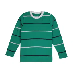 Proteens Kids Green Cotton Printed T-Shirt image 1