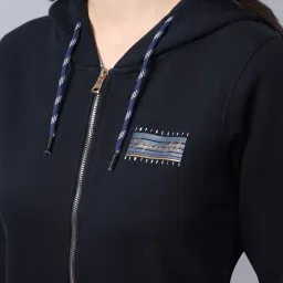 Cantabil Navy Front-Open Sweatshirt image 5