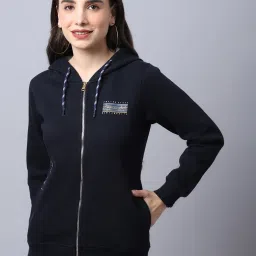 Cantabil Navy Front-Open Sweatshirt image 3