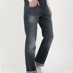 Wrangler Mid Indigo Cotton Regular Fit Jeans image 4