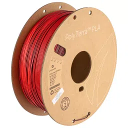 Polymaker PolyTerra Dual Matte 3D Printer Filament PLA Shadow Red (Black-Red)-picture-15