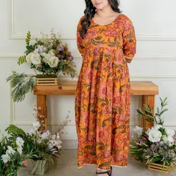 MOTHERHOOD BY SNEHAL Women Printed Cotton Maternity Ethnic Dress-picture-41