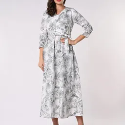 Iti Floral Printed Fit & Flare Maxi Dress-picture-39