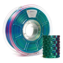 FiLAMONT 3 In 1 Color 3D Printer Filament Silk PLA Turquosia, Gold and Coral-picture-36