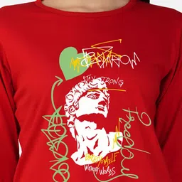 Metronaut Women 2 Printed Bio Finish Applique T-shirt image 2