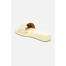 Allen Solly Women Yellow Casual Flatform Sandals image 3