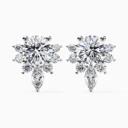 VALANOVA Hallmarked 14 Kt Gold Diamond Studded Earrings- 1.25 g-picture-10