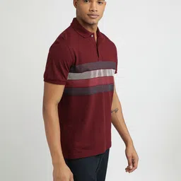 Tommy Hilfiger Men Striped Polo Collar Cotton T-shirt image 4