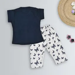 jy traders Girls Printed T-shirt with Capris image 3