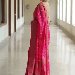 ZIKARAA Woven Design Zari Handloom Saree image 3