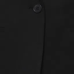 Van Heusen Woman Black Solid Single-Breasted Formal Blazer image 2