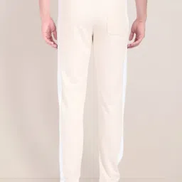 U.S. Polo Assn. Beige Cotton Slim Fit Colour Block Trackpants image 2