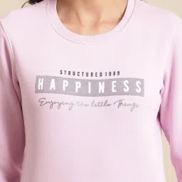 Cantabil Pink Printed Swetashirt image 5