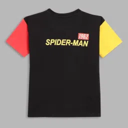 Blue Giraffe Kids Black Printed T-Shirt image 2