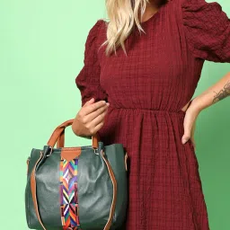 HauteSauce Green Medium Handheld Handbag Combo Set image 2