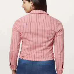 Honey by Pantaloons Pink Printed Jacket image 2