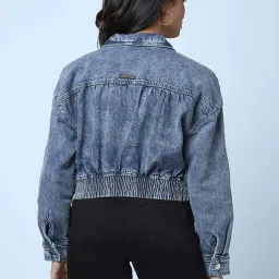 SF Jeans by Pantaloons Blue Cotton Regular Fit Jacket image 2