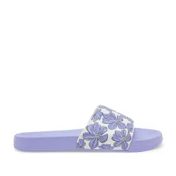 Red Tape Women's Lavender Slides image 2