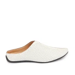 Fausto Men's White Mule Shoes image 2