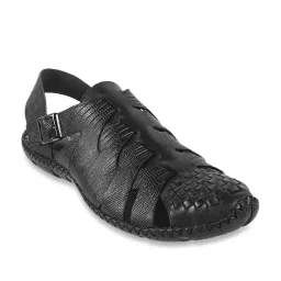 J. Fontini by Mochi Men's Black Back Strap Sandals image 2